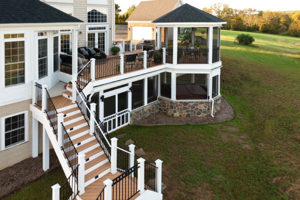 holloway deck install screened gazebo