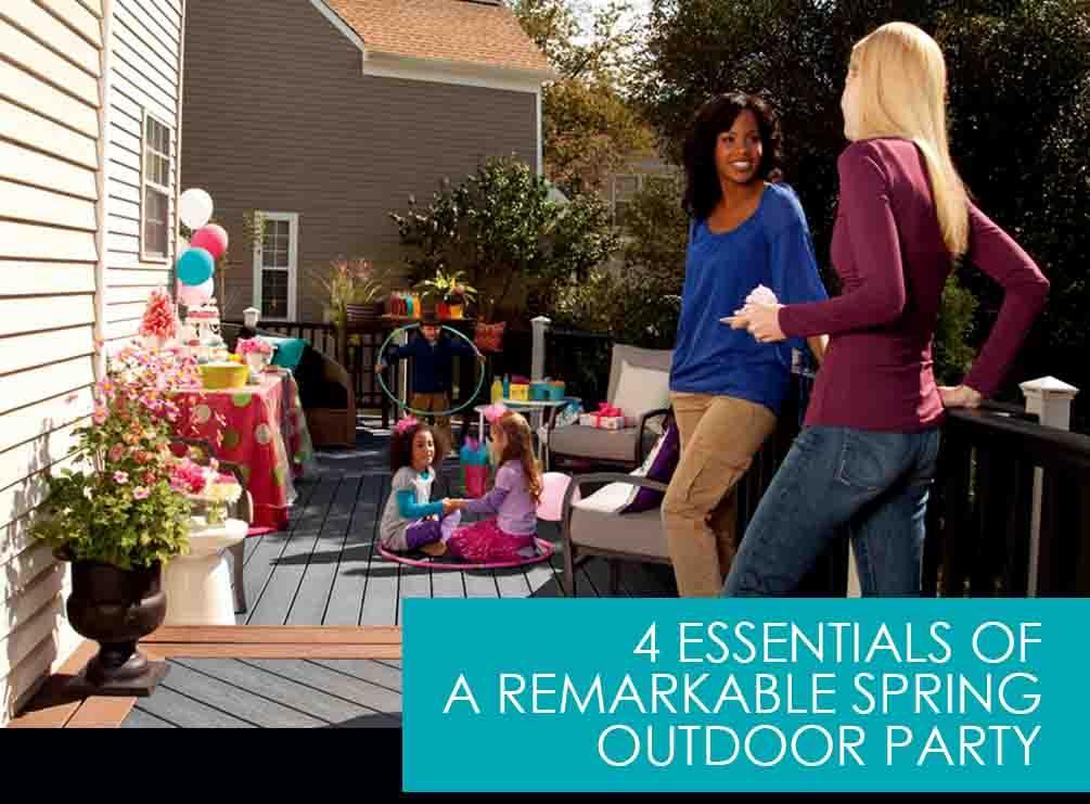 4 essentials of a remarkable spring outdoor party