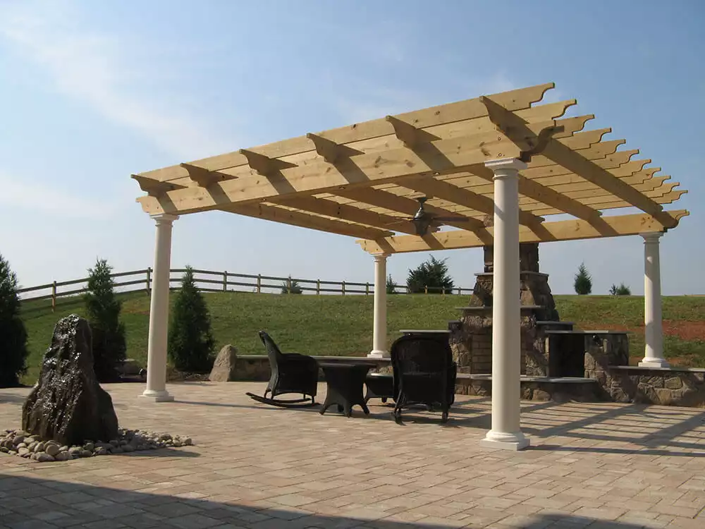 pergola and patio