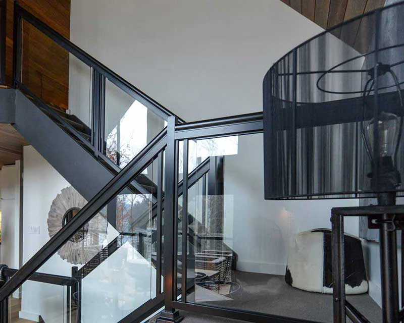 sunspace interior glass railings